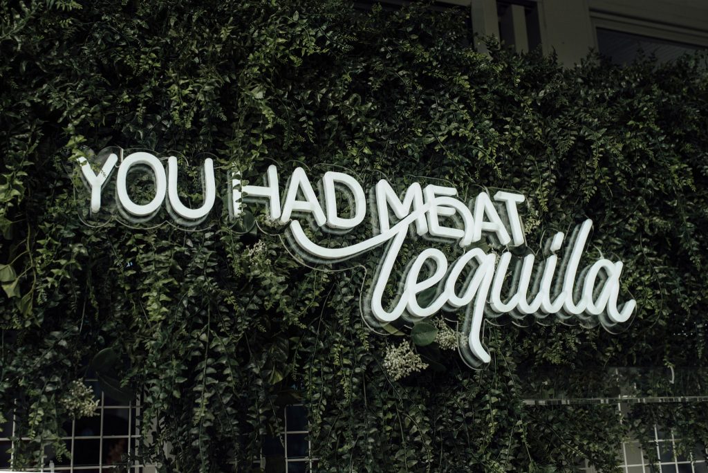 You had me at tequila white neon hire